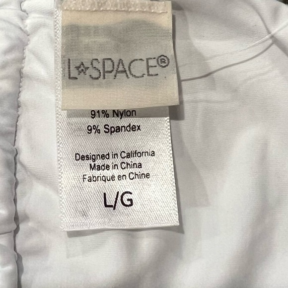 L*Space Brittany Gingham Adjustable Strap Bikini Top in Powder Baby Blue (L) - Picture 7 of 10